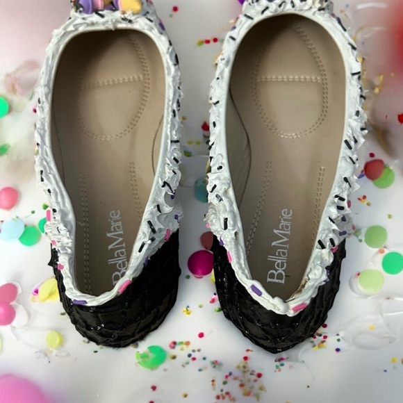 🍦Handmade Waffle Cone Ice Cream Shoes With Sprinkles!
Pointy toe, Size 8 - Picture 8 of 13